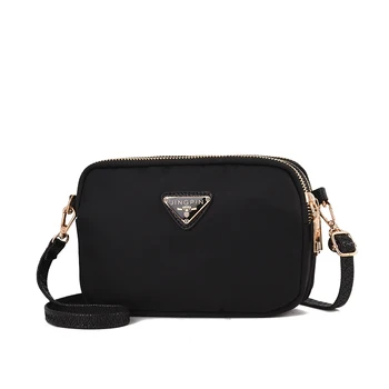 

Small Bag For Ladies 2019 Summer Waterproof Oxford Shoulder Bags Female Flap Coin Purse Women Sling Messenger Bags Black LSH669