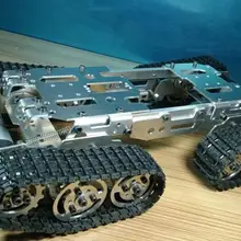 Сплав Танк шасси гусеничный трактор умный робот автомобиль препятствие избегание barrowland diy rc игрушка дистанционное управление
