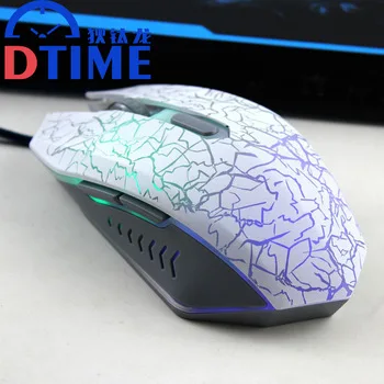 Dtime brand usb optical laptop wired gaming mouse for dota2 CS go laptop mice computer pc notebook games mause raton inalambrico