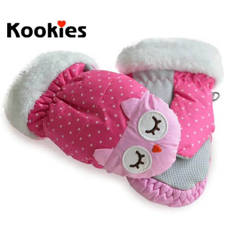 Quality Winter Baby Boy Girl Mittens Outdoor Glove Floral Warm Hand