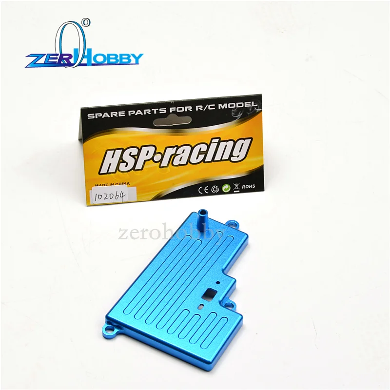 RC 102064 Blue Aluminum Battery Case Top Cover Fit HSP 1/10 Nitro Car