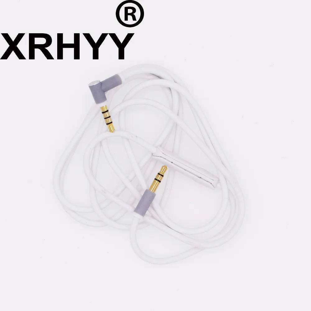 Xrhyy Whitereplacement Audio Cavo Del Cavo Del Legare Con In-Linea Del Microfono Per Beats Solo/Hd/Studio/Pro /Detox/Wireless/Mixr Cuffie