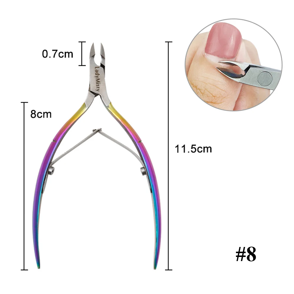 Dmoley инструменты для ногтей радужные кусачки для кутикулы из нержавеющей стали ножницы для удаления омертвевшей кожи пальцев ноготь резак маникюр педикюр