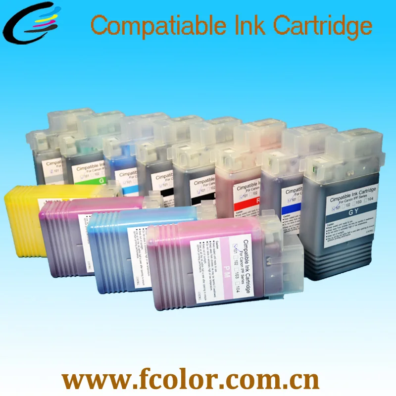 Free Shipping Compatible PFI 106 Ink Cartridge Use For Canon IPF6450 Printer Ink Tank with UV