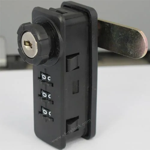 Combination Drawer Lock 3 Dial with Master Keyin Electric Lock from