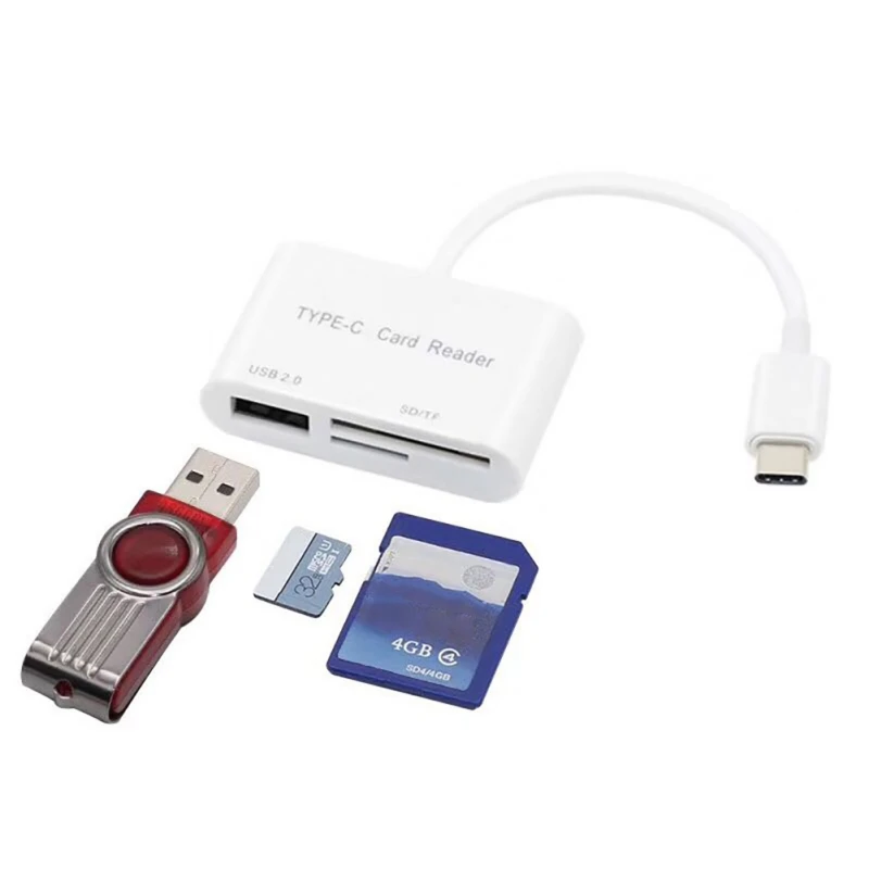 USB 2,0 концентратор type-C 2,0 многопортовый SD/mirco SD считыватель карт OTG адаптер для Android и IPhone