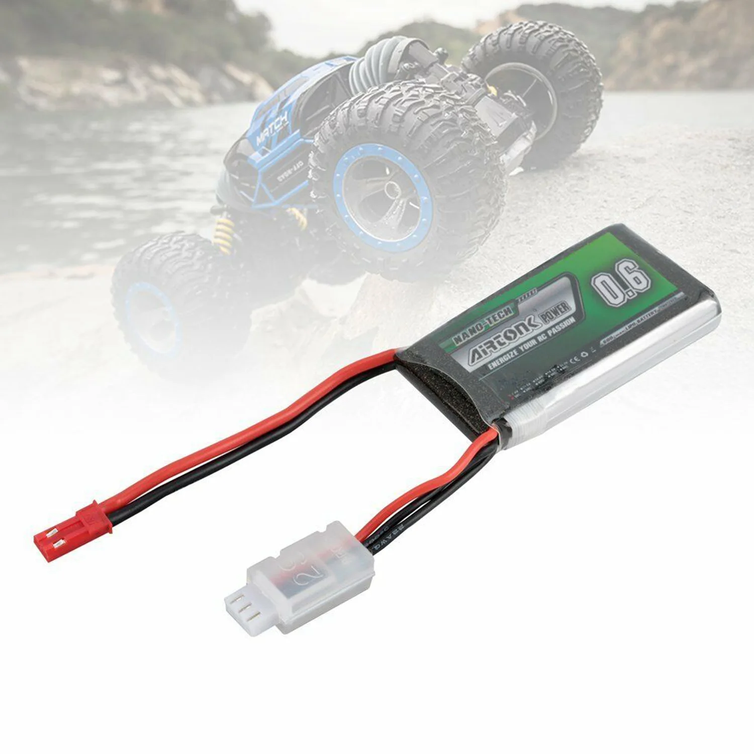 Airtonk 7,4 V 600Mah 30C 2S 1P Lipo батарея Jst разъем для радиоуправляемого дрона автомобиля