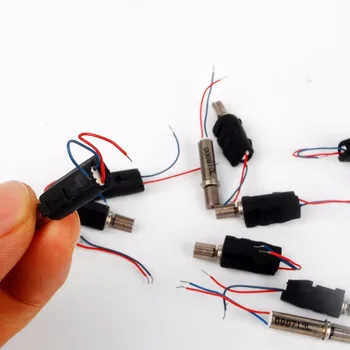

20pcs dc coreless motor Mini vibration motor 6V 32MA with Rubber sleeve free shipping