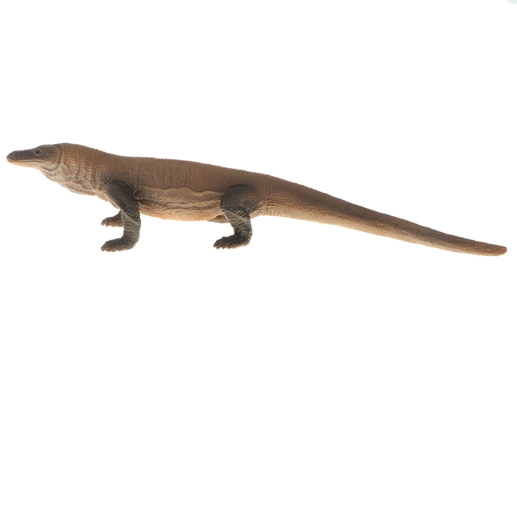 Realistic Animal Model Figurines, 7.3 Inch Monitor Lizard Reptile Model Action Figure Toy for Kids, Nature Educational Toy