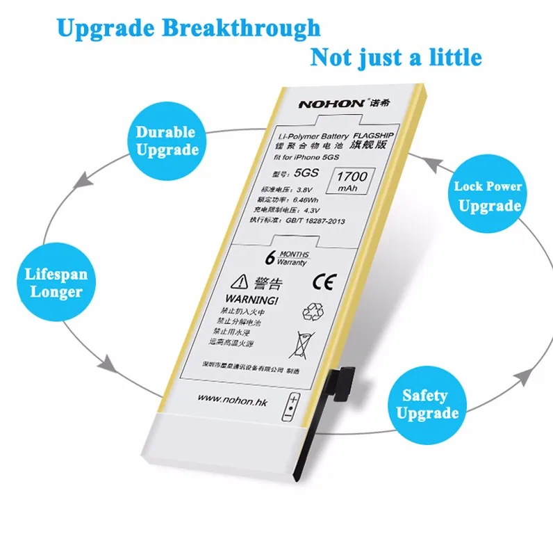 NOHON Battery For Apple iPhone 5 1 Details (3)