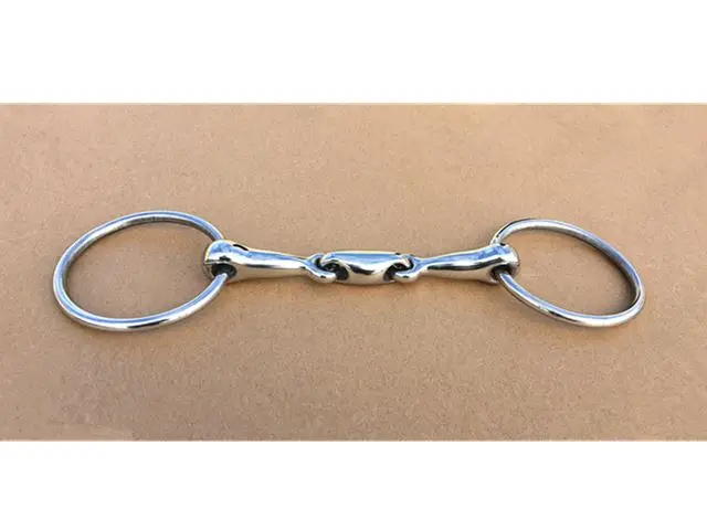 Кольцо из нержавеющей стали Snaffle Bit Loose ring Horse Bit Horse Product 4-3/4 "Mouth (H0959)