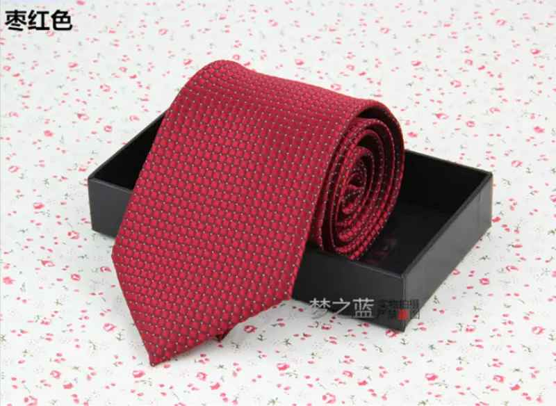 4M7-1  Red Cheap Neckties Plaids
