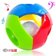 Кэндис Го! Горячая Распродажа красочные фигуры Пластиковые игрушки Дин-дон мяч со звуком ребенка качая мяч Детские Рано узнать день рождения подарок 1 P