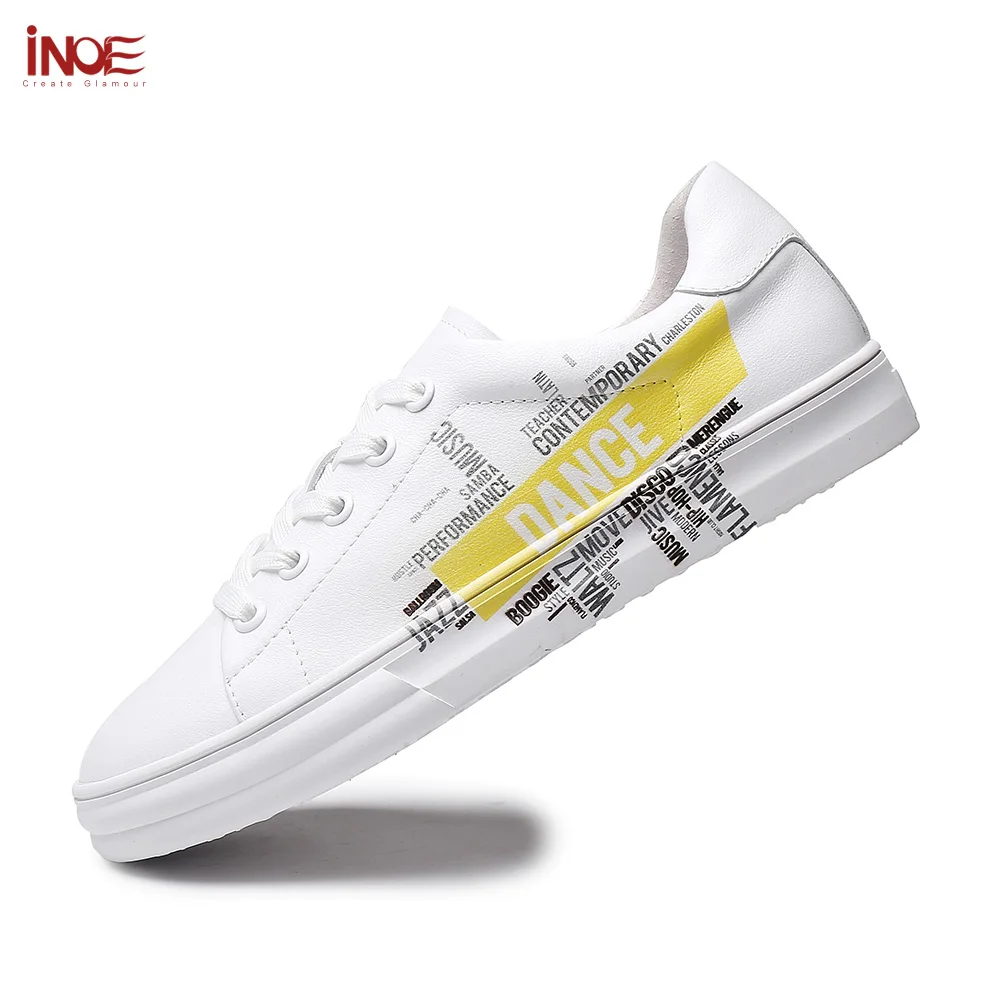 Décontractées Black Motif Sneakers Noir Lettre Marche De Cuir Automne white La Inoe Conduite En Blanc Femmes Voiture Printemps Appartements Chaussures Véritable Pour ax6wgaRqY8