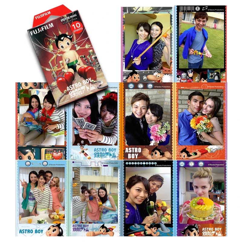 Fujifilm Instax Mini Astro Boy Instant 10 пленка для Fuji 7s 8 + 9 25 50s 70 90 300 SP 1 2 принтера|instax mini|fujifilm instax