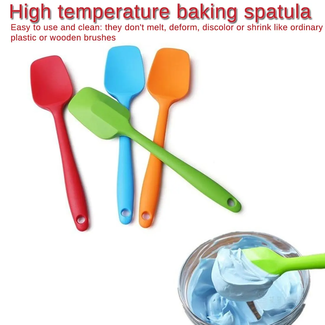 

Cake Cream Butter Spatula Butter Mixer Cake Brush Mixing Batter Scraper Silicone Pastry Spatula Baking Pastry Tools Kitchenware