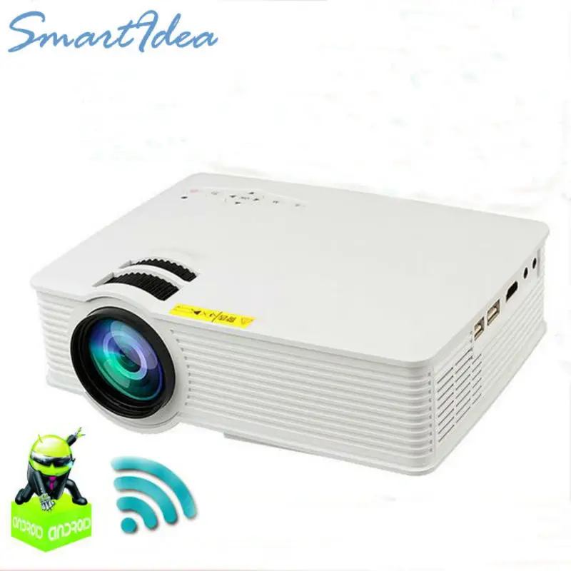 2017 SmartIdea mini Smart Projector with/without android 4.4 2.4G/5G dual wifi smartphone beamer