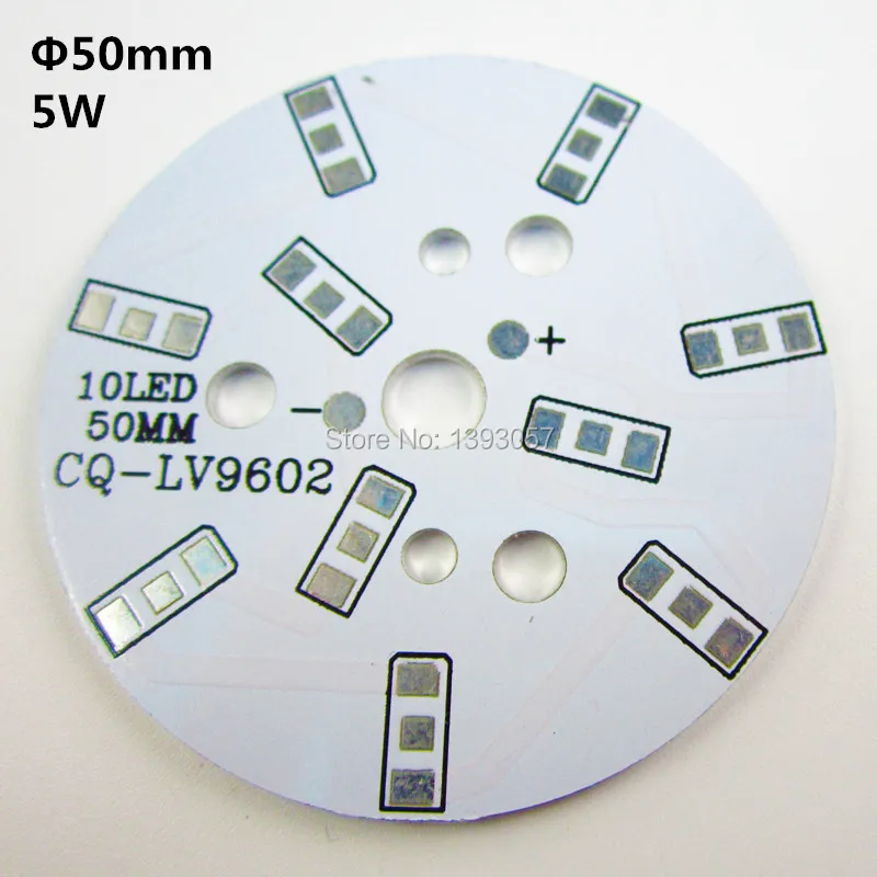 6 LED PIASTRA PCB IN ALLUMINIO 1 W 3 W 5 W DISSIPATORE DI CALORE POWER BOARD BASE PIASTRA NERA