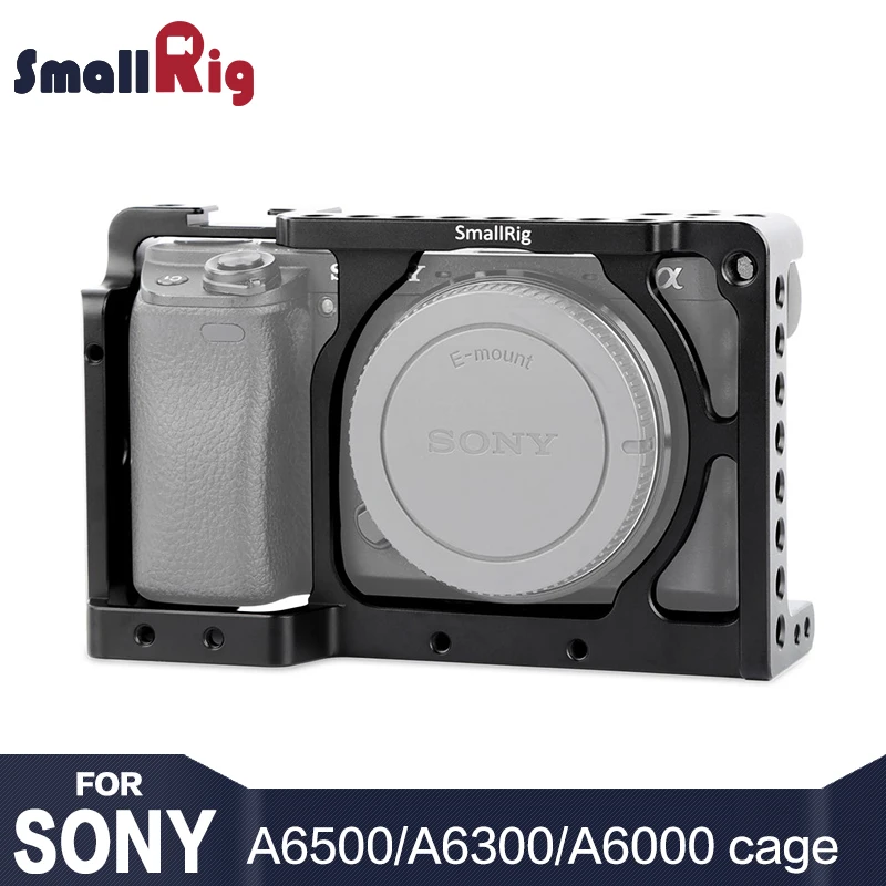SmallRig A6300 камера клетка стабилизатор для sony A6300/для sony A6000/Nex-7 камера ж/башмак резьбовые отверстия для DIY вариантов - изображение