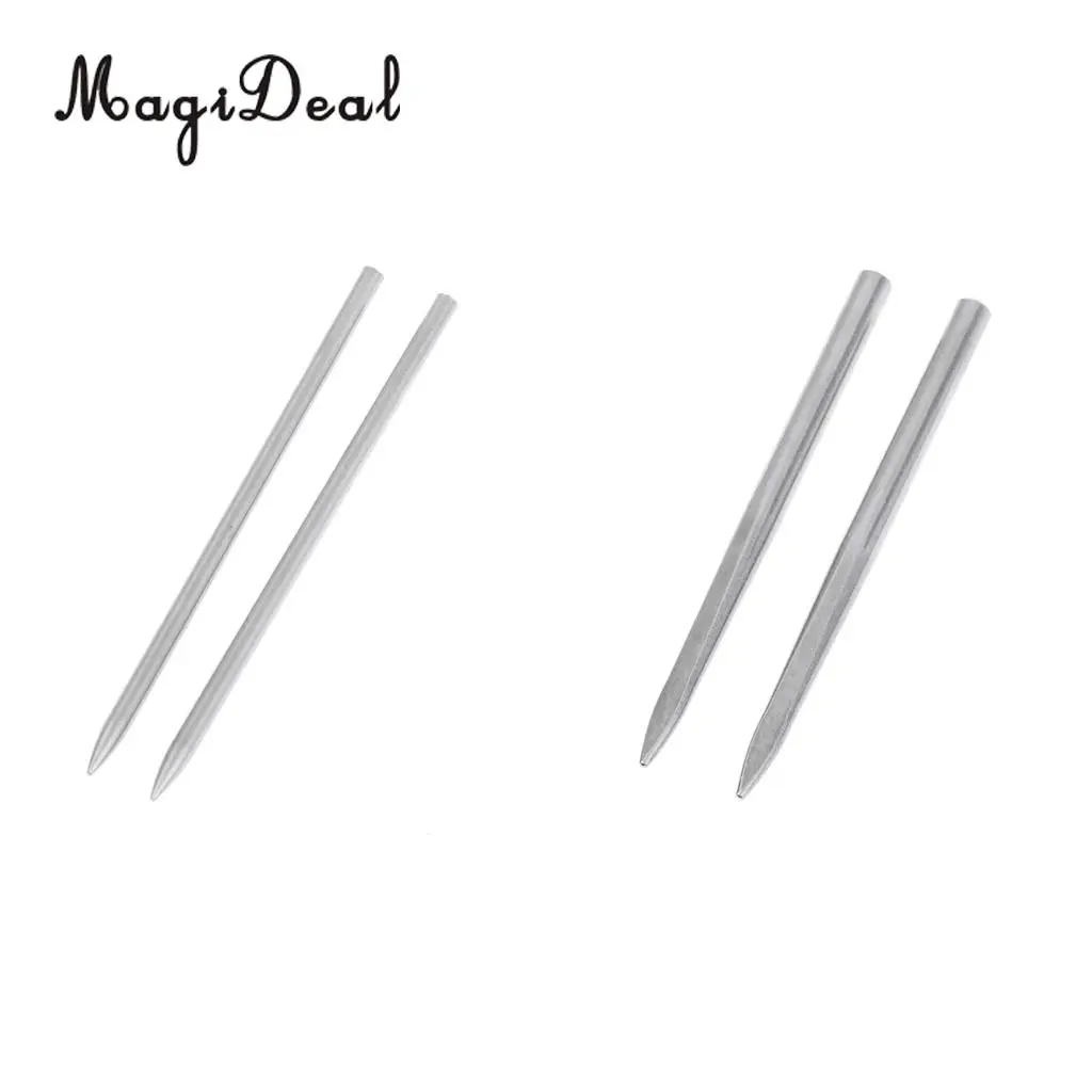 2 Pieces Stainless Steel Paracord Fid Lacing Stitching Needles Paracord Bracelet Braiding Weaving Tool for Climbing Fishing