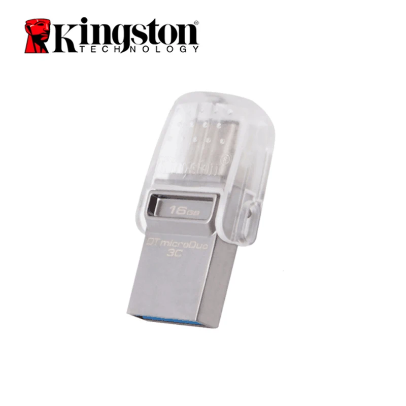 USB флеш накопитель Kingston оригинальный DataTraveler Micro Duo 3C 64 ГБ 32 16 3 1 для ПК телефона с