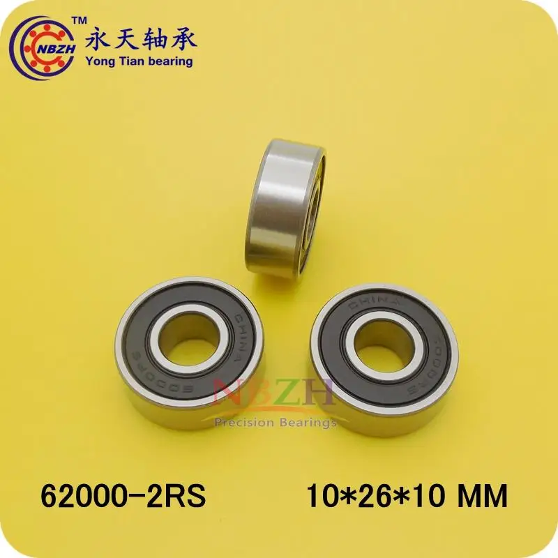 

Special bearings 62000 2RS 62000-2RS 10X26X10 10*26*10mm Double Shielded Deep Ball Bearings Large breadth