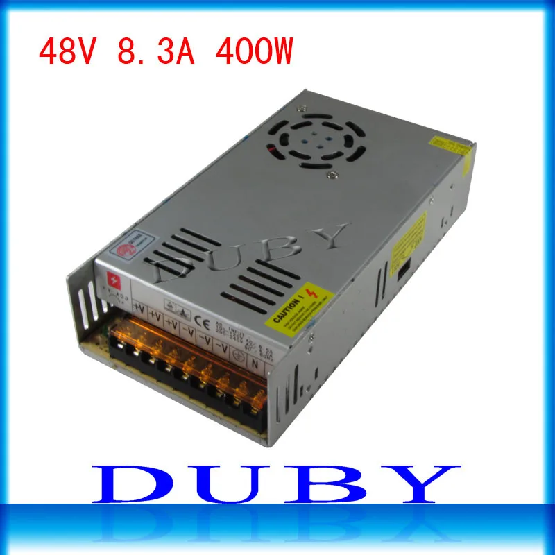 

10piece/lot 48V 8.3A 400W Switching power supply Driver For LED Light Strip Display AC100-240V Factory Supplier Free Fedex