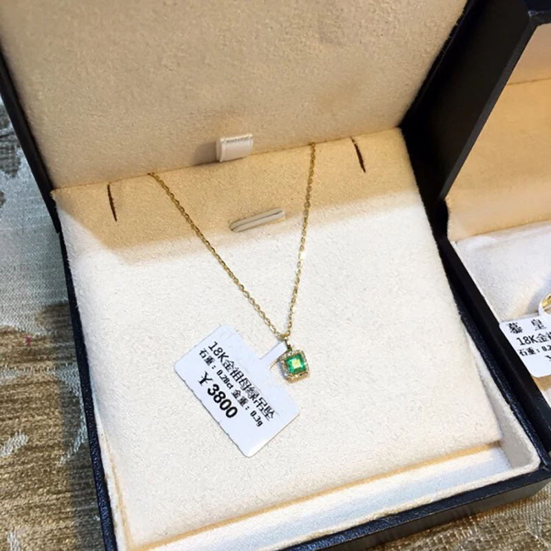 emerald pendant jewelry 18k gold