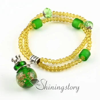 

aromatherapy inhaler handmade glass aromatherapy diffuser jewelry oil diffuser bracelet