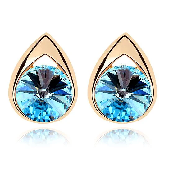 

Fshion Water Drop Design Top Quality Earrings Crystals from Swarovski Stud Earring for Women Boucle D'oreille Pendientes Mujer