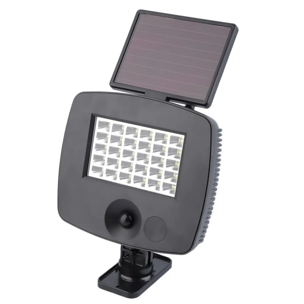 

30LED 6W IP44 Solar Powered LED Light Outdoor Wall Garden Light New Power Energy Saving Durable Solar Lamp