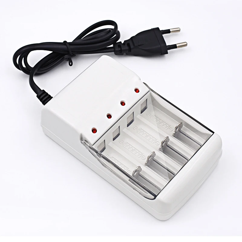 

Portable Smart Battery Charger 4 Slots LCD Light shows For Ni-MH AA AAAA 5 and 7 Series Rechargeable Batteries Charging EU Plug