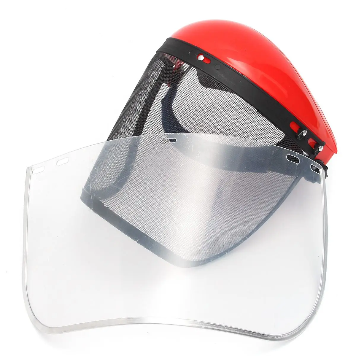 1 шт., маска из углеродистой стали, защитный шлем для бензопилы, кусторез, лесная косилка, маска для защиты лица, откидной козырек