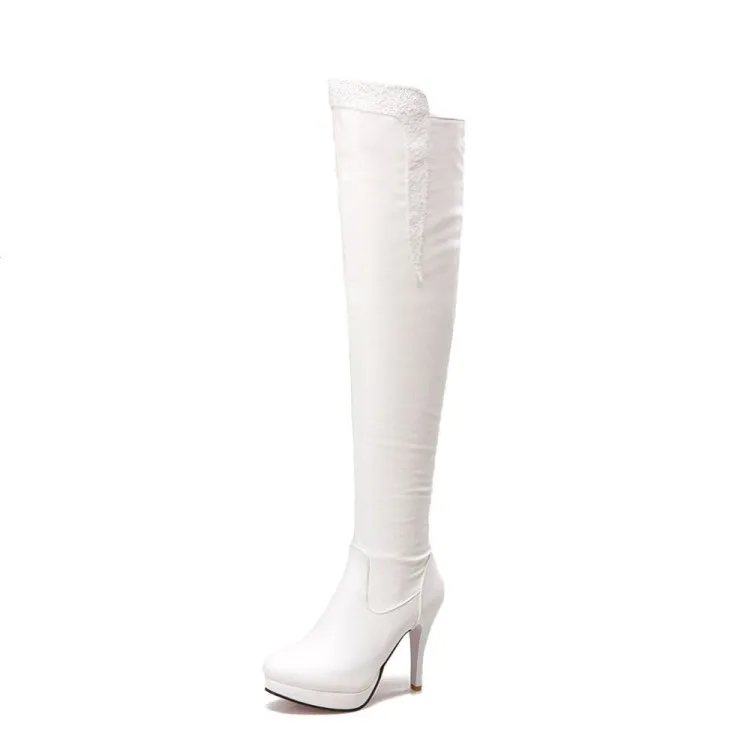 Г., Новые осенне-зимние сапоги на высоком каблуке элегантные пикантные женские сапоги для отдыха кожаные сапоги на тонком каблуке с круглым носком, 7155