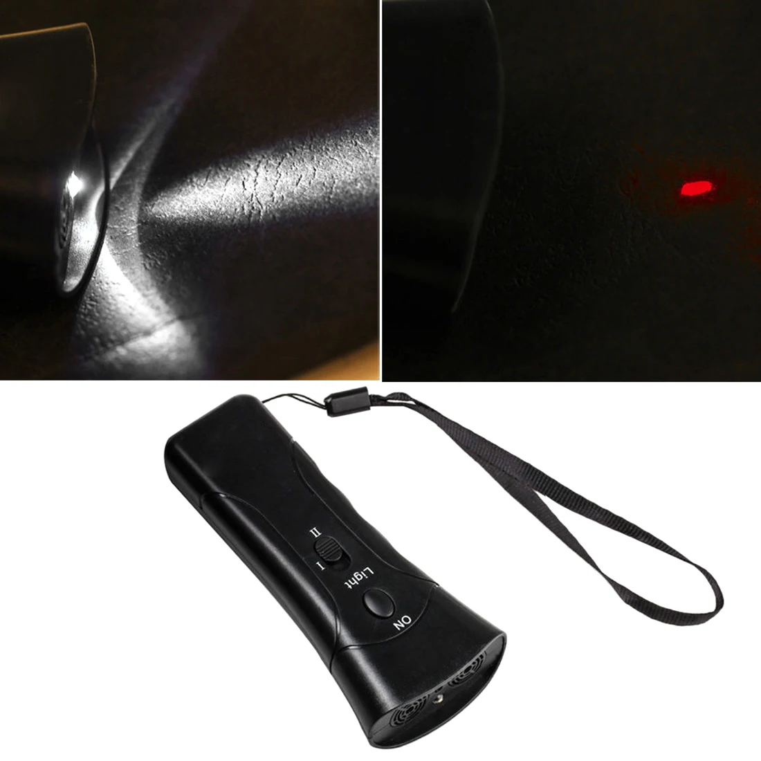 

Pet Double Heads Repeller Aggressive Attack Repeller Dual Head Dog Chase Flashlight Anti Barking Training Device Anti Barking