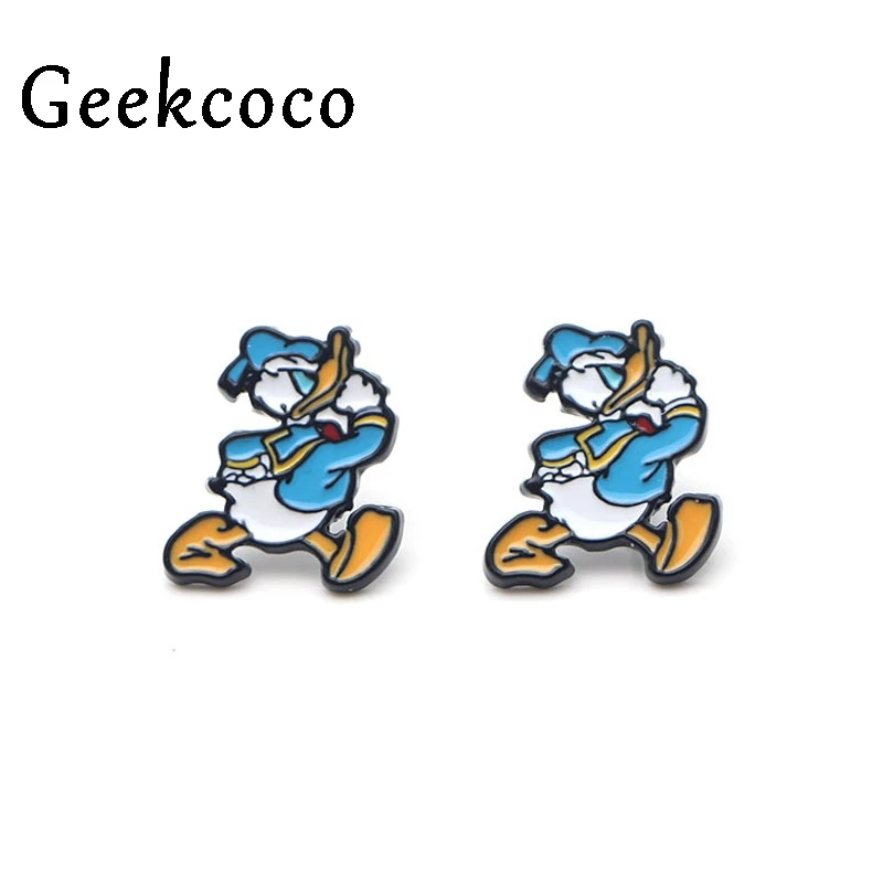 

Duck Creative design earrings party favors jewelry gift for girlfriend for birthday presents Stud Earrings women earrings J0309