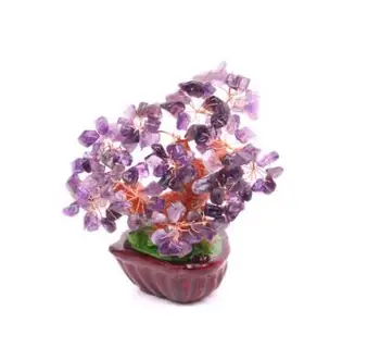 

Natural amethyst lucky tree decoration