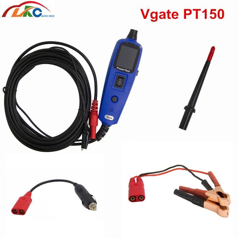 Vgate PT150 тестер цепи инструмент мощность 12 В/24 В зонд Электрический тестер системы диагностики Vgate сканер мощности PT 150