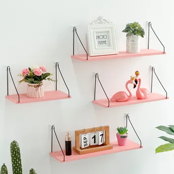 

Nordic Style Shelf Wood Wall Shelf Wall Storage Nordic Scandinavian Wall Decorative Wooden Shelf Living Room Decoration