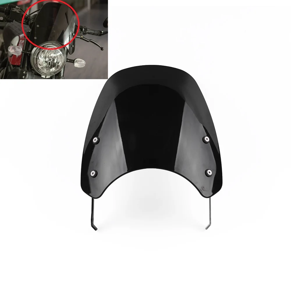 

Motorcycle Front Windscreen Windshield Shield Screen With Bracket for Ducati Scrambler 2015 2016 2017 2018