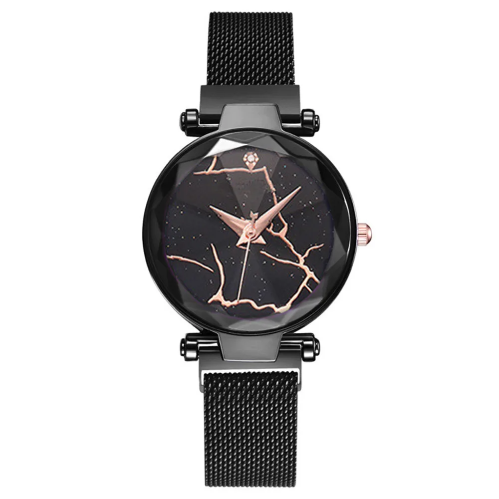 

New Luxuy Women's Watch Features Cracked Dial Stainless Steel Mesh Quartz Watch Ladies Watches Fashion Simple Dropshipping XB40
