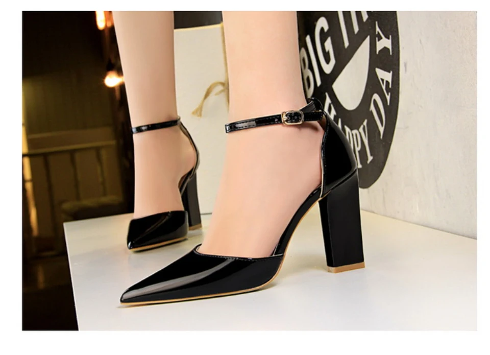 Plardin/Новая Женская обувь в стиле ретро на высоком каблуке; Asakuchi; Разноцветные Женские туфли-лодочки; женская обувь на высоком каблуке