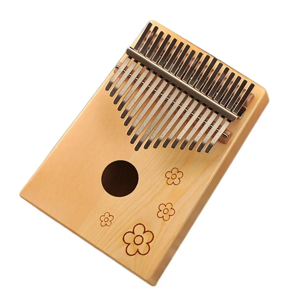 

17 Key Kalimba African Solid Pine Bamboo Mahogany Thumb Finger Piano Sanza Mbira Calimba Percussion Piano Instrument
