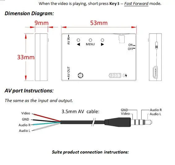 Мини FPV DVR Модуль NTSC/PAL переключаемый встроенный аккумулятор Видео Аудио fpv-рекордер для RC моделей гоночный FPV Дрон