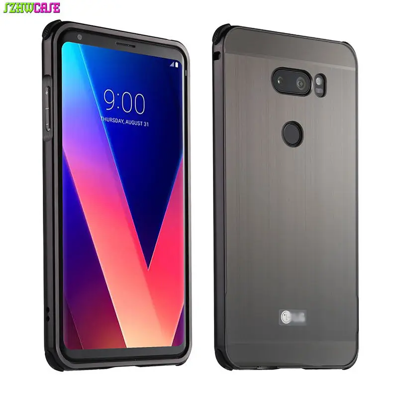 Капа для LG V30 H930 H931 бампер роскошное покрытие чехла алюминиевая металлическая