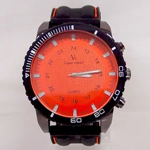 free shipping sports fashion silicone quartz watch men V6 brand hours big face wrist watch C6428