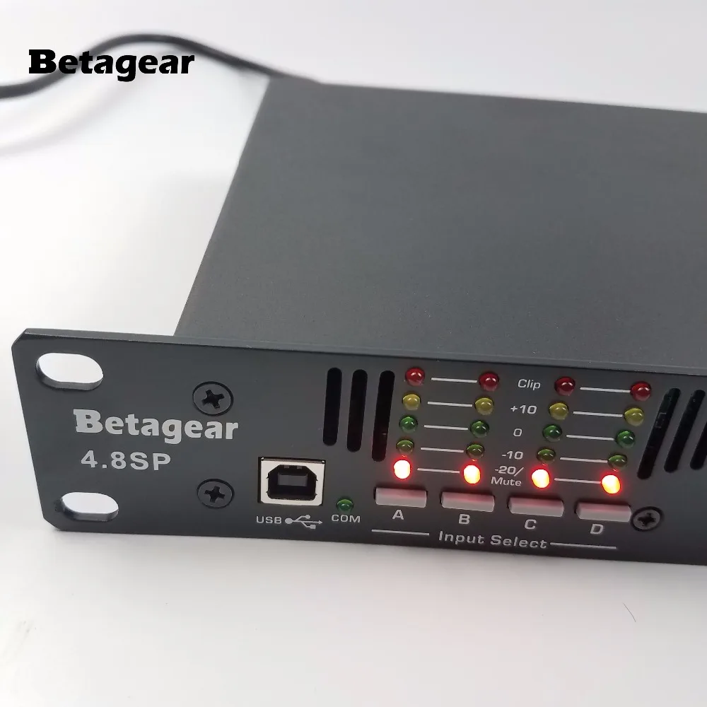 Betagear 4.8SP DSP громкоговоритель система процессор 4-In x 8-Out w/USB живой звук цифровой аудио процессор эффекторы dj оборудование