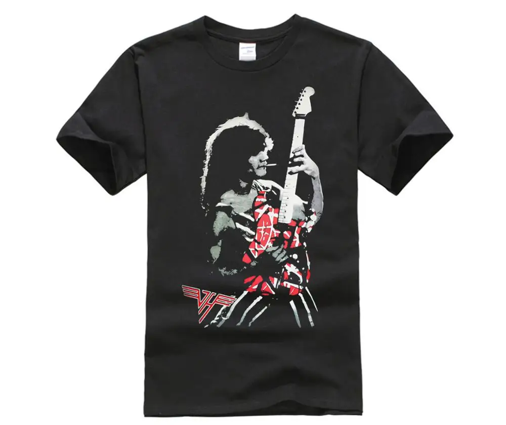 

Eddie Van Halen New T-Shirt Men's Black Tee
