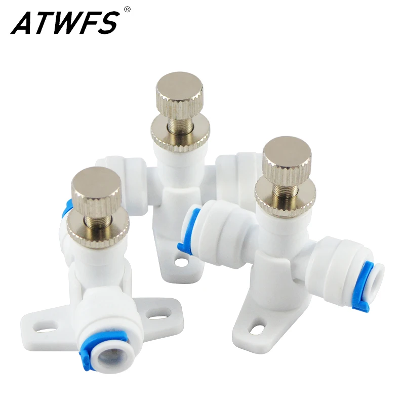 ATWFS 3pcs 1/4'' Flow Control Valve RO Reverse Osmosis