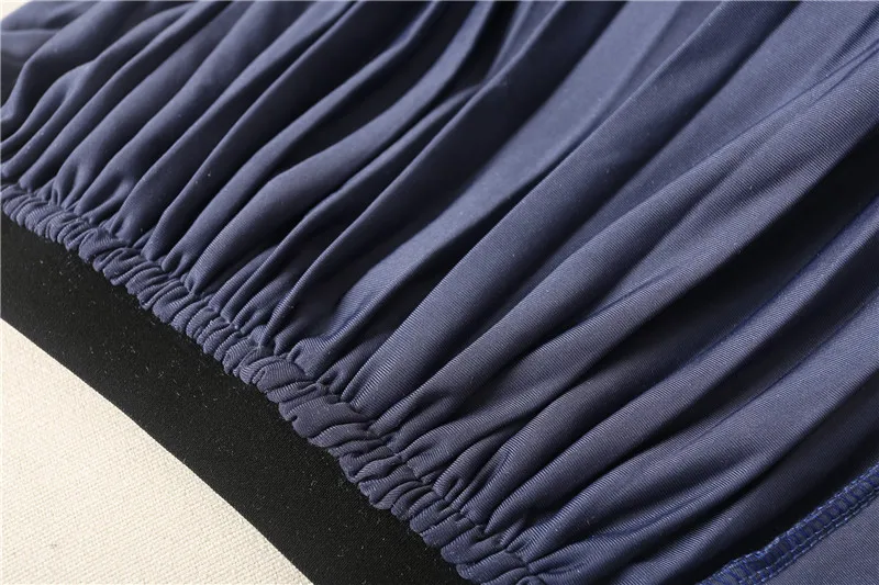 2019 для женщин осенние юбки плиссированные юбки для эластичные Высокая талия Faldas Mujer блестящие цвет бархатная юбка до середины икры Длинные